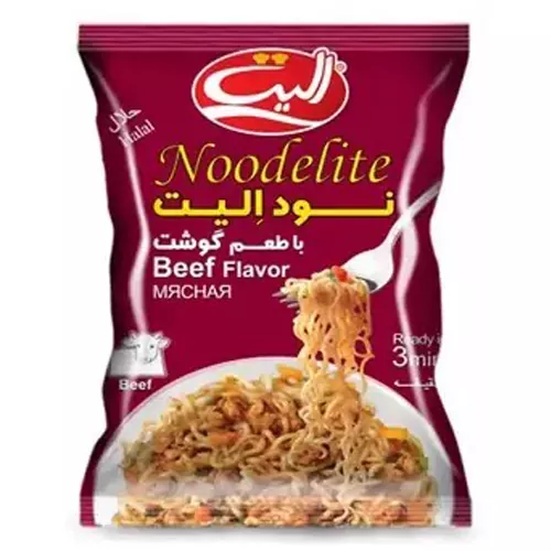 نودل با طعم گوشت 75گرم الیت