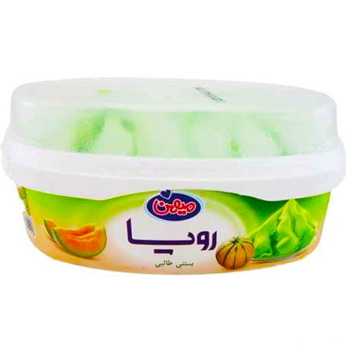 بستنی رویا طالبی میهن (1 لیتر) copy بستنی رویا طالبی 1لیتر میهن - تصویر 1
