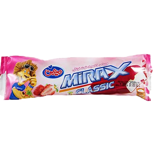 بستنی وانیل با روکش توت فرنگی میهن (60 گرم) بستنی وانیل با روکش توت فرنگی 60گرم میهن - تصویر 1
