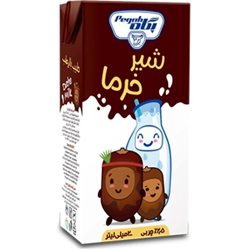 شیر خرما پگاه (200 میلی لیتر) copy شیر پاکتی خرما 200میل پگاه - تصویر 1