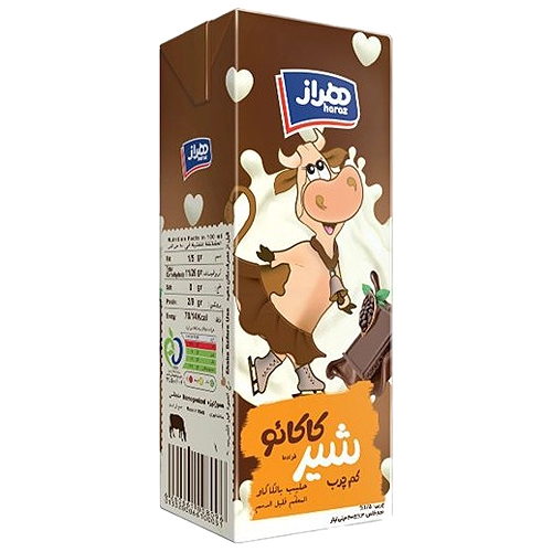 شیر کاکائو تتراپک هراز (200 میلی لیتر) شیر پاکتی کاکائو تتراپک 200میل هراز - تصویر 1