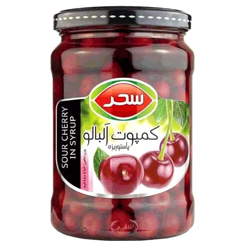 -ای-آلبالو-670گرم-سحر.webp کمپوت شیشه ای آلبالو 670گرم سحر - تصویر 1