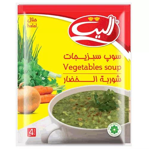 سوپ نيمه آماده با طعم سبزيجات 70گرم اليت