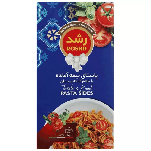 -آماده-با-طعم-گوجه-و-ریحان-180گرم-رشد.webp پاستا نیمه آماده با طعم گوجه و ریحان 180گرم رشد - تصویر 1