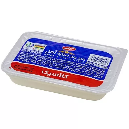 پنیر پنج ستاره آمل کلاسیک 100گرم کاله پنیر پنج ستاره آمل کلاسیک 100گرم کاله - تصویر 1