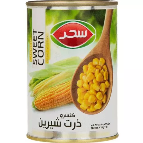 کنسرو ذرت شیرین 410گرم سحر کنسرو ذرت شیرین 410گرم سحر - تصویر 1