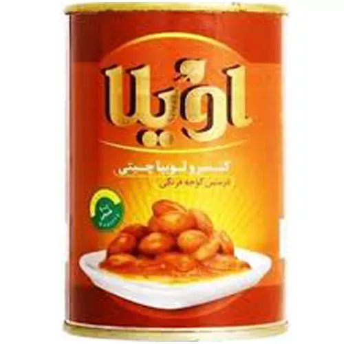 کنسرو لوبیا چیتی در سس گوجه فرنگی 400گرم اویلا کنسرو لوبیا چیتی در سس گوجه فرنگی 400گرم اویلا - تصویر 1