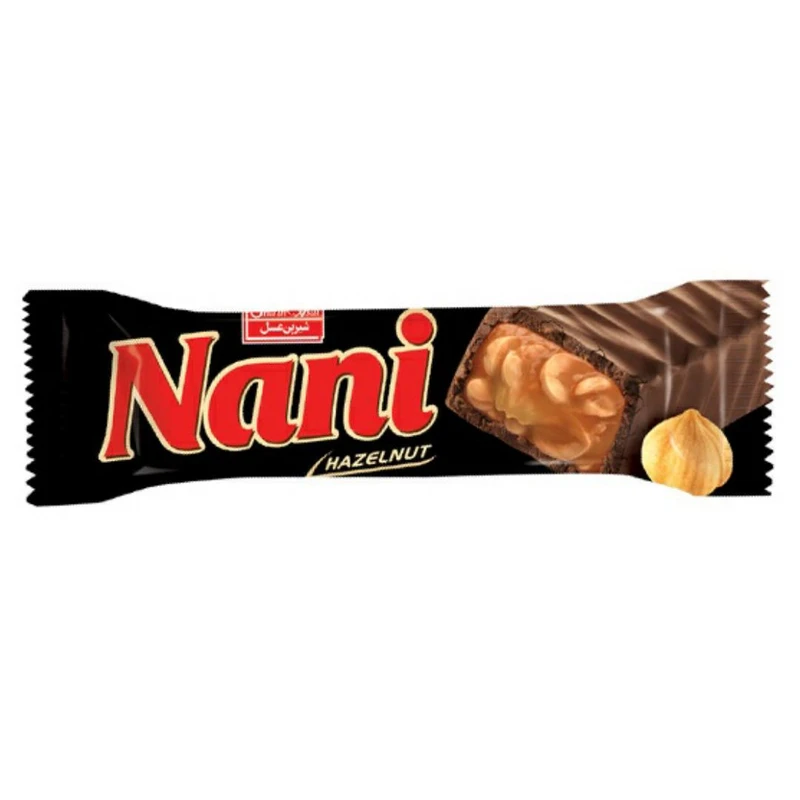 نانی روکش نانی کارامل با مغز فندق و روکش شکلات - تصویر 1